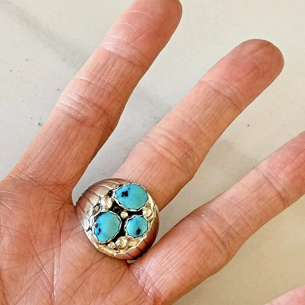 Native American Navajo Indian Turquoise Jewelry natural turquoise
